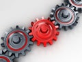 Red gear Royalty Free Stock Photo