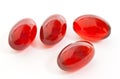 Red Gel Capsules Royalty Free Stock Photo