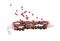Red gemstone bracelet Royalty Free Stock Photo