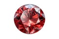Red gemstone isolate on white background. Royalty Free Stock Photo