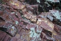 Red geological material Royalty Free Stock Photo