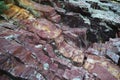 Red geological material Royalty Free Stock Photo