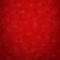 Red geometric background. Triangular abstract background in polygonal style. eps 10