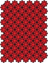 Red Geometric Pattern Royalty Free Stock Photo