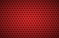 Red geometric polygons background, abstract red metallic hexagons background