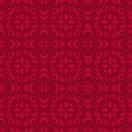 Red geometric seamless pattern. Luxury Christmas ornament. Elegant background Royalty Free Stock Photo