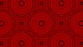 Red geometric shapes. Design. Red squares and circles made in an abstract style move and change size Royalty Free Stock Photo