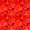 Red geometric striped shape tile mosaic pattern background Royalty Free Stock Photo