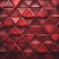 Red Geometric Triangle Pattern