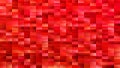 Red geometrical mosaic rectangle background - modern vector design
