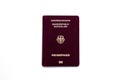 Red german passport isolated Royalty Free Stock Photo