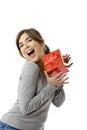 Red gift Royalty Free Stock Photo