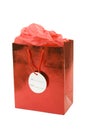 Red Gift Bag Royalty Free Stock Photo