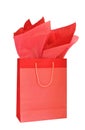 Red gift bag Royalty Free Stock Photo