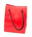 Red gift bag Royalty Free Stock Photo