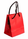 Red gift bag 2 Royalty Free Stock Photo
