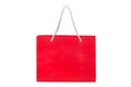 A red paper gift bag with handles Royalty Free Stock Photo