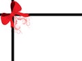 Red gift bow Royalty Free Stock Photo