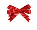 Red gift bow Royalty Free Stock Photo