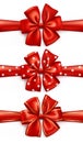 Red gift bows