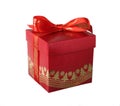 Red gift box Royalty Free Stock Photo