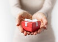 Red gift box Royalty Free Stock Photo