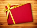 Red gift parcel Royalty Free Stock Photo