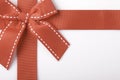 Red gift ribbon closeup Royalty Free Stock Photo