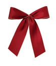 Red giftbow isolated Royalty Free Stock Photo