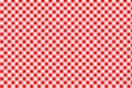 Red Gingham pattern. Texture from rhombus/squares for - plaid, tablecloths, clothes, shirts, dresses, paper, bedding, blankets, Royalty Free Stock Photo