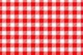Red Gingham pattern. Texture from rhombus/squares for - plaid, tablecloths, clothes, shirts, dresses, paper, bedding, blankets, Royalty Free Stock Photo