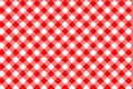 Red Gingham pattern. Texture from rhombus/squares for - plaid, tablecloths, clothes, shirts, dresses, paper, bedding, blankets, Royalty Free Stock Photo