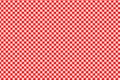 Red Gingham pattern. Texture from rhombus/squares for - plaid, tablecloths, clothes, shirts, dresses, paper, bedding, blankets, Royalty Free Stock Photo