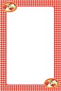 Red Gingham Pizza Frame