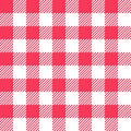 Red Gingham Seamless Pattern