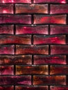 Red glass bricks, abstract illustration Royalty Free Stock Photo