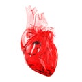 Red glass heart