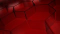 Red glass hexagons background Royalty Free Stock Photo