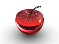 Red glass/ruby apple background