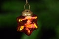 Red glass star christmas tree decoration