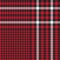 Red Glen Plaid textured Seamless Pattern