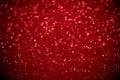 Red glitter bokeh lights Blurred abstract background for Valentines, birthday, anniversary, wedding, new year and Christmas Royalty Free Stock Photo