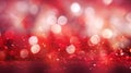 Red glitter bokeh vintage lights, Happy holiday new year, defocused, Christmas lights