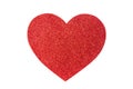 Red glitter heart