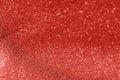 Red glitter texture christmas abstract background. Shiny wrapping paper texture, greeting card design element Royalty Free Stock Photo