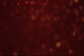 Red glitter vintage lights background. White bokeh on red background. Royalty Free Stock Photo