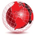 Red Globe Royalty Free Stock Photo