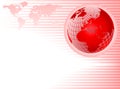 Red Globe abstract Background Royalty Free Stock Photo