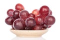 Red globe grape on white Royalty Free Stock Photo