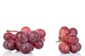 Red globe grape on white Royalty Free Stock Photo
